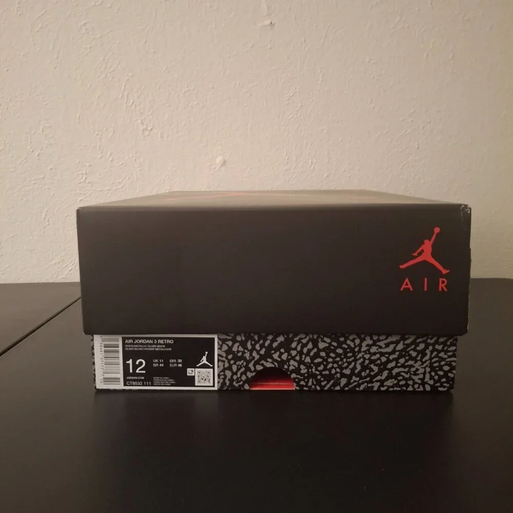 Size 12 - Air Jordan 3 Retro 2025 Pure Money - Picture 8 of 9